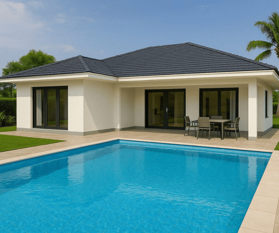 Blue and White Modern Real Estate Facebook Post